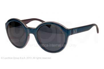 Image of Armani Exchange AX4017 Single Vision Prescription Sunglasses AX4017-805087-52 - Lens Diameter 52 mm, Frame Color Ocean Teal/transp. Dark Steel