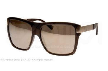 Image of Armani Exchange AX4018 Progressive Prescription Sunglasses AX4018-80455A-59 - Lens Diameter 59 mm, Frame Color Deep Olive Transparent