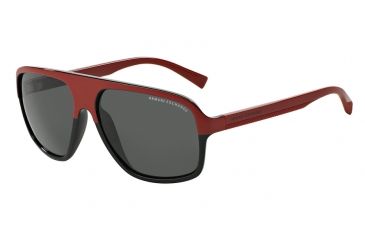 Image of Armani Exchange AX4020S Single Vision Prescription Sunglasses AX4020S-806887-61 - Lens Diameter 61 mm, Frame Color Black/samba