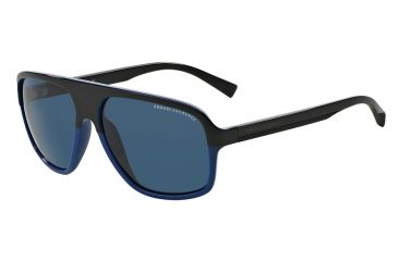 Image of Armani Exchange AX4020S Single Vision Prescription Sunglasses AX4020S-806972-61 - Lens Diameter 61 mm, Frame Color Deep Ultramarine/black