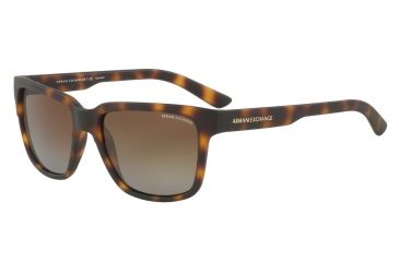 Image of Armani Exchange AX4026S Progressive Prescription Sunglasses, 56mm, Matte Havana, AX4026S-8029T5-56-PRO