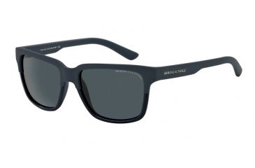 Image of Armani Exchange AX4026S Progressive Prescription Sunglasses AX4026S-812387-56 - Lens Diameter 56 mm, Frame Color Navy Blue/Matte Navy Blue