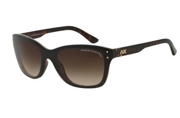 Image of Armani Exchange AX4027S Progressive Prescription Sunglasses AX4027S-811713-43 - Lens Diameter 43 mm, Frame Color Dark Tortoise