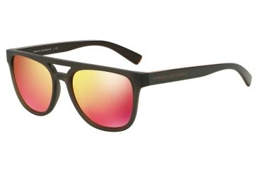 Image of Armani Exchange AX4032 Single Vision Prescription Sunglasses AX4032-81426Q-55 - Lens Diameter 55 mm, Frame Color Army Mt Trans/army Pump Spice