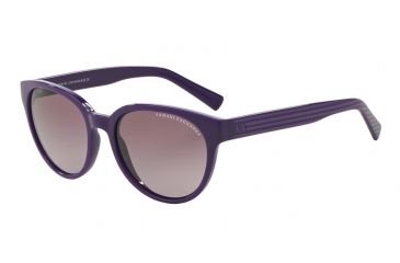 Image of Armani Exchange AX4034 Progressive Prescription Sunglasses AX4034-81518H-54 - Lens Diameter 54 mm, Frame Color Dk Purple /dk Purp Grp Stripe
