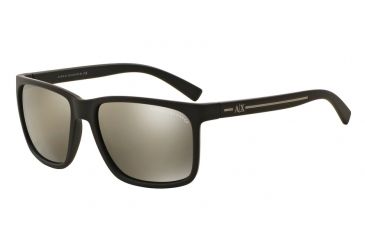 Image of Armani Exchange AX4041SF Bifocal Prescription Sunglasses AX4041SF-80625A-58 - Lens Diameter 58 mm, Frame Color Matte Brown