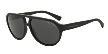 Image of Armani Exchange AX4042SF Single Vision Prescription Sunglasses AX4042SF-807887-60 - Lens Diameter 60 mm, Frame Color Matte Black