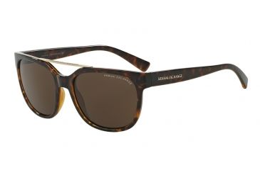Image of Armani Exchange AX4043S Progressive Prescription Sunglasses AX4043S-803773-55 - Lens Diameter 55 mm, Frame Color Tortoise