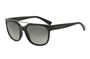 Image of Armani Exchange AX4043S Progressive Prescription Sunglasses AX4043S-815811-55 - Lens Diameter 55 mm, Frame Color Black