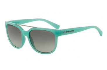 Image of Armani Exchange AX4043S Progressive Prescription Sunglasses AX4043S-816011-55 - Lens Diameter 55 mm, Frame Color Iced Mint Milky