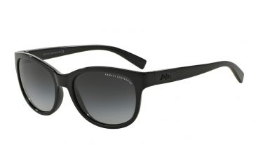 Image of Armani Exchange AX4044S Single Vision Prescription Sunglasses AX4044S-81588G-55 - Lens Diameter 55 mm, Frame Color Black