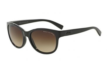 Image of Armani Exchange AX4044S Single Vision Prescription Sunglasses AX4044S-815913-55 - Lens Diameter 55 mm, Frame Color Brown