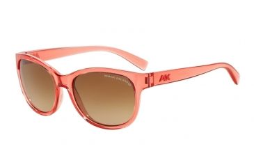 Image of Armani Exchange AX4044S Single Vision Prescription Sunglasses AX4044S-816413-55 - Lens Diameter 55 mm, Frame Color Transparnt Coral
