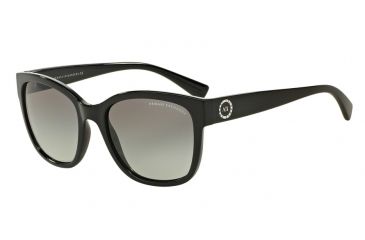 Image of Armani Exchange AX4046S Single Vision Prescription Sunglasses AX4046S-815811-54 - Lens Diameter 54 mm, Frame Color Black