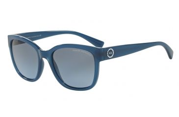 Image of Armani Exchange AX4046S Single Vision Prescription Sunglasses AX4046S-81728F-54 - Lens Diameter 54 mm, Frame Color Blue Navy Milky