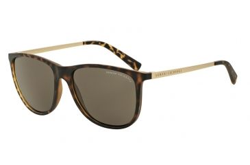 Image of Armani Exchange AX4047S Bifocal Prescription Sunglasses AX4047S-802973-57 - Lens Diameter 57 mm, Frame Color Matte Tortoise