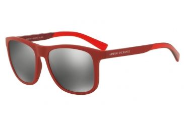Image of Armani Exchange AX4049S Bifocal Prescription Sunglasses AX4049S-81846G-57 - Lens Diameter 57 mm, Frame Color Matte Tango Red
