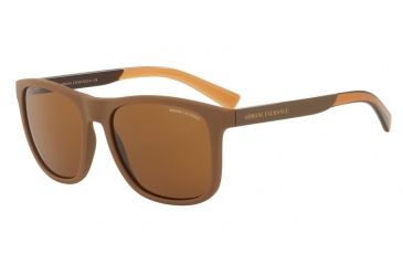 Image of Armani Exchange AX4049S Bifocal Prescription Sunglasses AX4049S-818513-57 - Lens Diameter 57 mm, Frame Color Matte Champagne