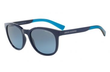 Image of Armani Exchange AX4050S Single Vision Prescription Sunglasses AX4050S-81878F-54 - Lens Diameter 54 mm, Frame Color Blue