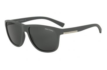 Image of Armani Exchange AX4052S Single Vision Prescription Sunglasses AX4052S-818087-58 - Lens Diameter 58 mm, Frame Color Matte Grey