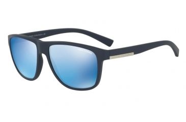 Image of Armani Exchange AX4052S Single Vision Prescription Sunglasses AX4052S-818155-58 - Lens Diameter 58 mm, Frame Color Matte Blue