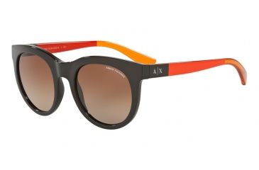 Image of Armani Exchange AX4053S Progressive Prescription Sunglasses AX4053S-817513-51 - Lens Diameter 51 mm, Frame Color Phantom Brown