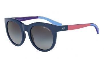 Image of Armani Exchange AX4053S Progressive Prescription Sunglasses AX4053S-81928G-51 - Lens Diameter 51 mm, Frame Color Blue