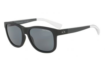 Image of Armani Exchange AX4054S Single Vision Prescription Sunglasses AX4054S-807881-55 - Lens Diameter 55 mm, Frame Color Matte Black