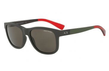 Image of Armani Exchange AX4054S Single Vision Prescription Sunglasses AX4054S-819473-55 - Lens Diameter 55 mm, Frame Color Matte Mountain