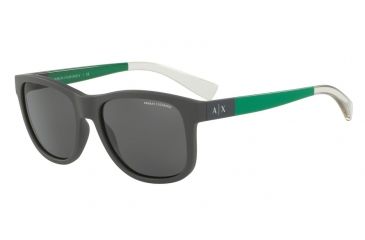Image of Armani Exchange AX4054S Single Vision Prescription Sunglasses AX4054S-819587-55 - Lens Diameter 55 mm, Frame Color Matte Olive