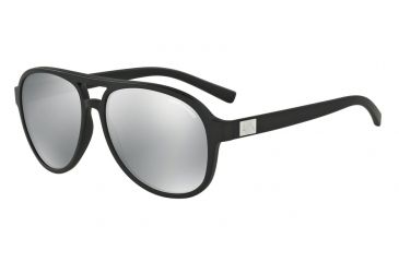 Image of Armani Exchange AX4055S Progressive Prescription Sunglasses AX4055S-8078Z3-58 - Lens Diameter 58 mm, Frame Color Matte Black