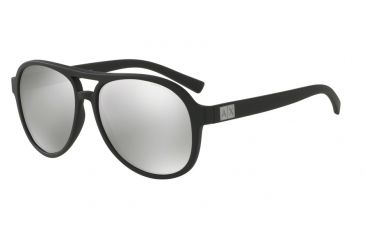 Image of Armani Exchange AX4055SF Bifocal Prescription Sunglasses AX4055SF-80786G-58 - Lens Diameter 58 mm, Frame Color Matte Black