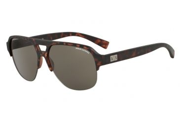 Image of Armani Exchange AX4056S Bifocal Prescription Sunglasses AX4056S-802973-59 - Lens Diameter 59 mm, Frame Color Matte Tortoise