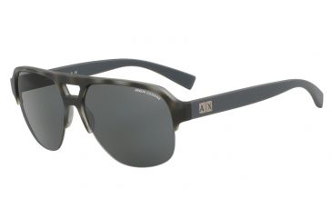 Image of Armani Exchange AX4056S Bifocal Prescription Sunglasses AX4056S-820387-59 - Lens Diameter 59 mm, Frame Color Matte Havana Smoked Pearl
