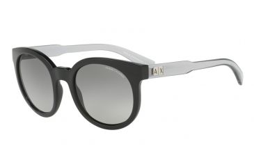 Image of Armani Exchange AX4057S Bifocal Prescription Sunglasses AX4057S-820711-53 - Lens Diameter 53 mm, Frame Color Black