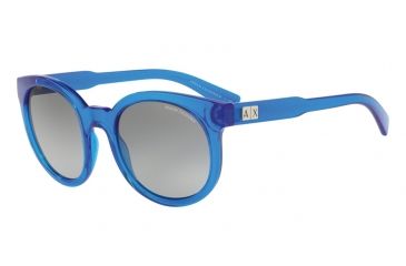 Image of Armani Exchange AX4057S Bifocal Prescription Sunglasses AX4057S-821011-53 - Lens Diameter 53 mm, Frame Color Transparent Light Blue