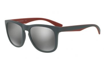 Image of Armani Exchange AX4058S Progressive Prescription Sunglasses AX4058S-82006G-55 - Lens Diameter 55 mm, Frame Color Matte Smoked Pearl
