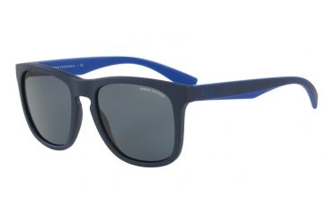 Image of Armani Exchange AX4058SF Single Vision Prescription Sunglasses AX4058SF-819887-55 - Lens Diameter 55 mm, Frame Color Matte Dark Blue