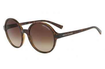 Image of Armani Exchange AX4059S Progressive Prescription Sunglasses AX4059S-803713-55 - Lens Diameter 55 mm, Frame Color Tortoise