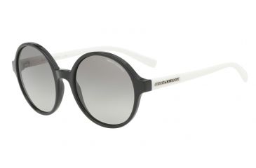 Image of Armani Exchange AX4059S Progressive Prescription Sunglasses AX4059S-820411-55 - Lens Diameter 55 mm, Frame Color Black