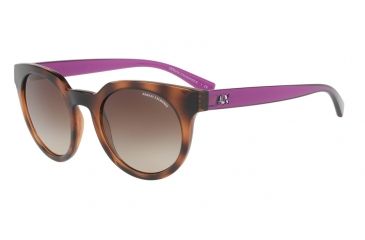 Image of Armani Exchange AX4062S Bifocal Prescription Sunglasses AX4062S-821513-50 - Lens Diameter 50 mm, Frame Color Tr Champagne/top Havana