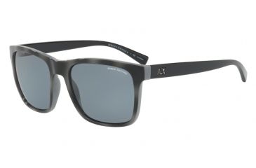 Image of Armani Exchange AX4063S Single Vision Prescription Sunglasses AX4063S-822081-57 - Lens Diameter 57 mm, Frame Color Grey/top Matte Grey Havana