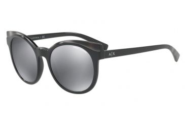 Image of Armani Exchange AX4064S Single Vision Prescription Sunglasses AX4064S-82256G-53 - Lens Diameter 53 mm, Frame Color Black/grey Havana