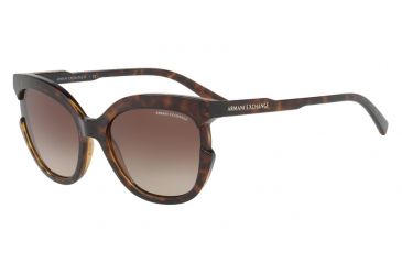 Image of Armani Exchange AX4065S Single Vision Prescription Sunglasses AX4065S-803713-55 - Lens Diameter 55 mm, Frame Color Havana