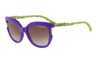 Image of Armani Exchange AX4065S Single Vision Prescription Sunglasses AX4065S-822213-55 - Lens Diameter 55 mm, Frame Color Opal Violet