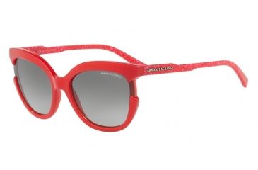 Image of Armani Exchange AX4065S Single Vision Prescription Sunglasses AX4065S-822311-55 - Lens Diameter 55 mm, Frame Color Opal Red