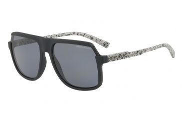 Image of Armani Exchange AX4066S Progressive Prescription Sunglasses AX4066S-807881-58 - Lens Diameter 58 mm, Frame Color Matte Black