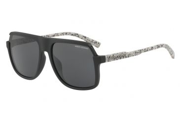 Image of Armani Exchange AX4066SF Bifocal Prescription Sunglasses AX4066SF-807887-58 - Lens Diameter 58 mm, Frame Color Matte Black