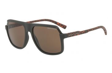 Image of Armani Exchange AX4066SF Bifocal Prescription Sunglasses AX4066SF-822473-58 - Lens Diameter 58 mm, Frame Color Matte Brown