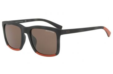 Image of Armani Exchange AX4067SF Progressive Prescription Sunglasses AX4067SF-822873-55 - Lens Diameter 55 mm, Frame Color Mt Havana dark Moss/orange